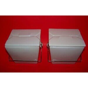 Set of 2 - Pottery Barn Ceramic Take Out Boxes